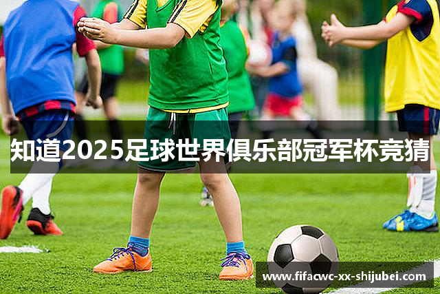 知道2025足球世界俱乐部冠军杯竞猜
